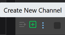 Create New Channel button